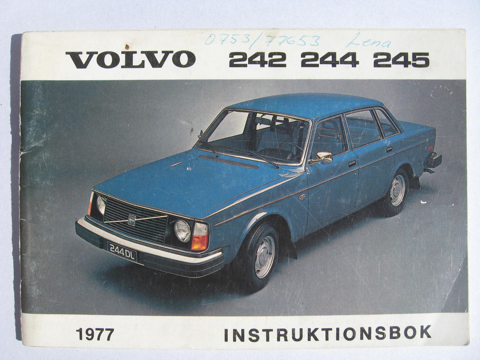 1977 Volvo 242 244 245 Instruktionsbok