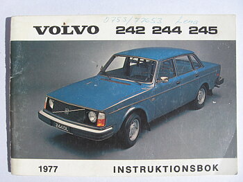 1977 Volvo 242 244 245 Instruktionsbok