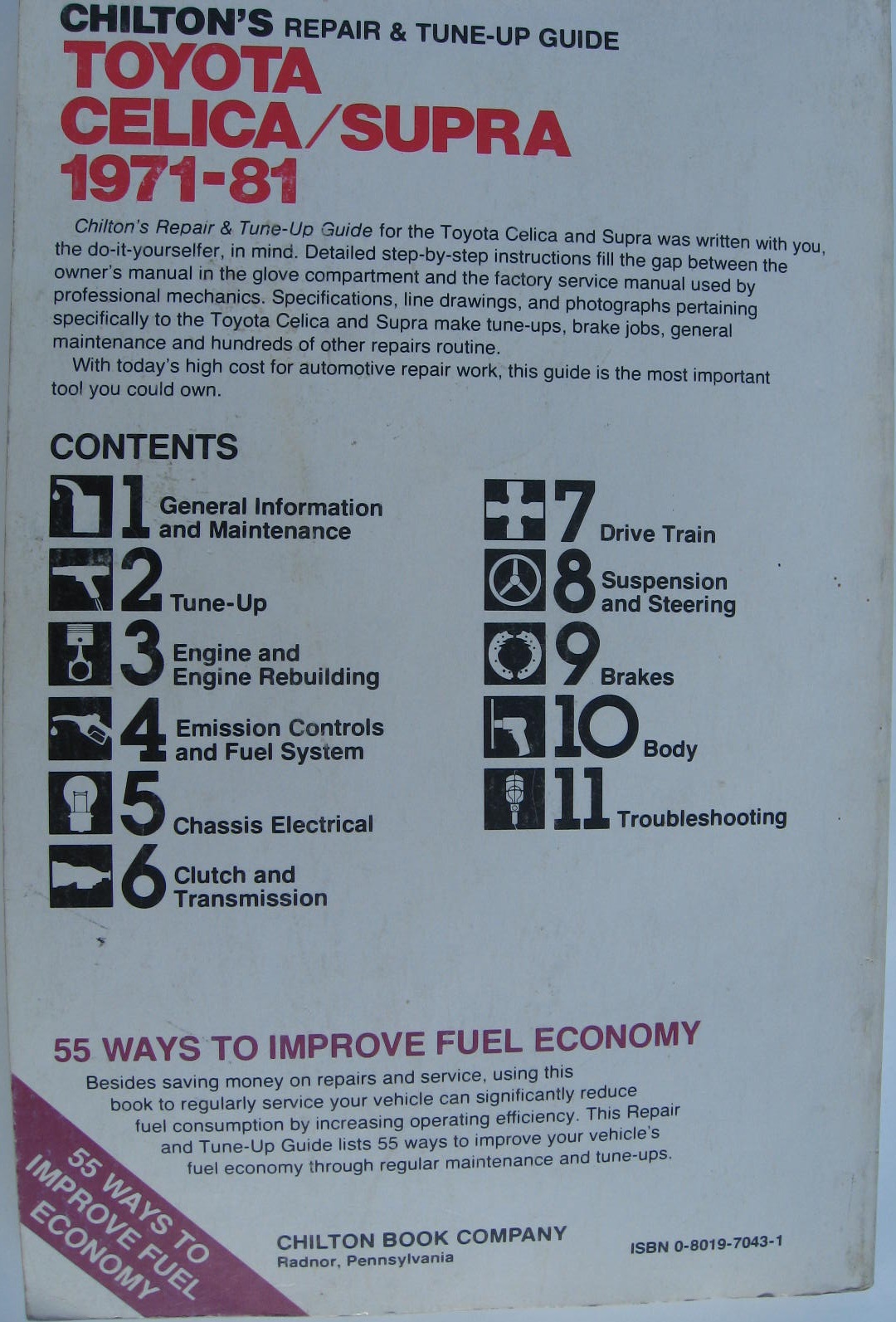 1971 - 1981 Toyota Celica / Supra Repair & Tune-Up Guide - 2