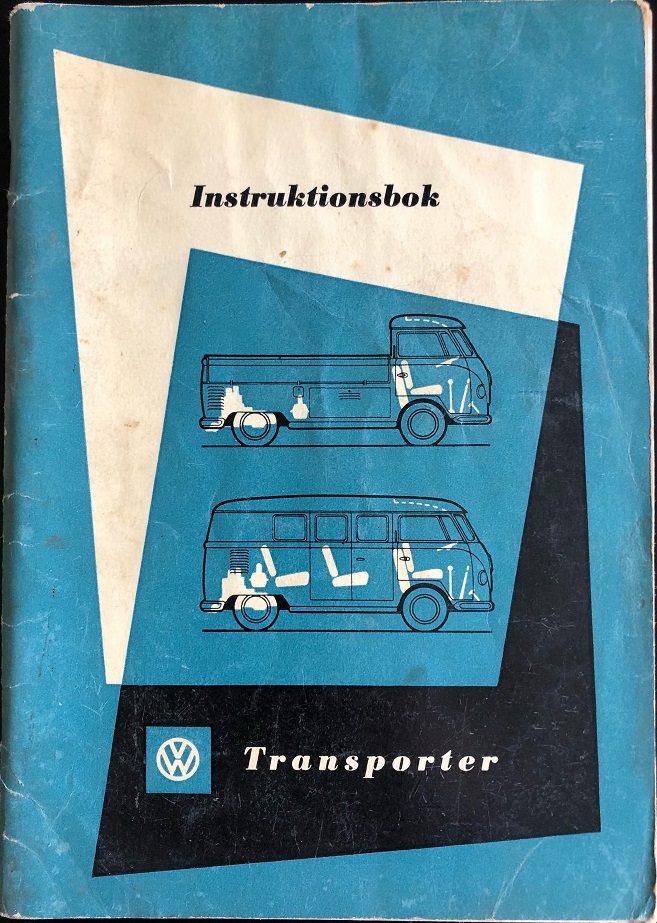 1955 Volkswagen VW Transporter Instruktionsbok