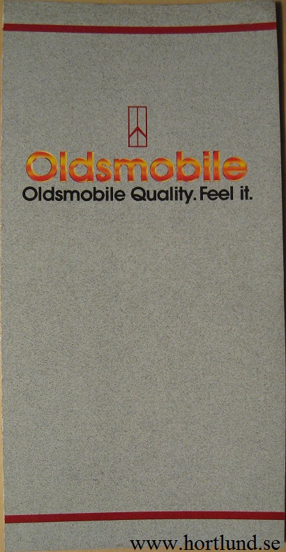 1987 Oldsmobile Quality. Feel it. folder