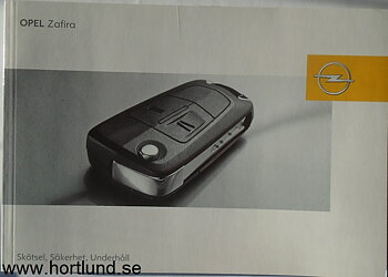 2006 Opel Zafira Handbok 08/2005