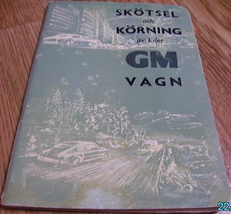 1951 GM Skötsel och körning av Eder GM vagn