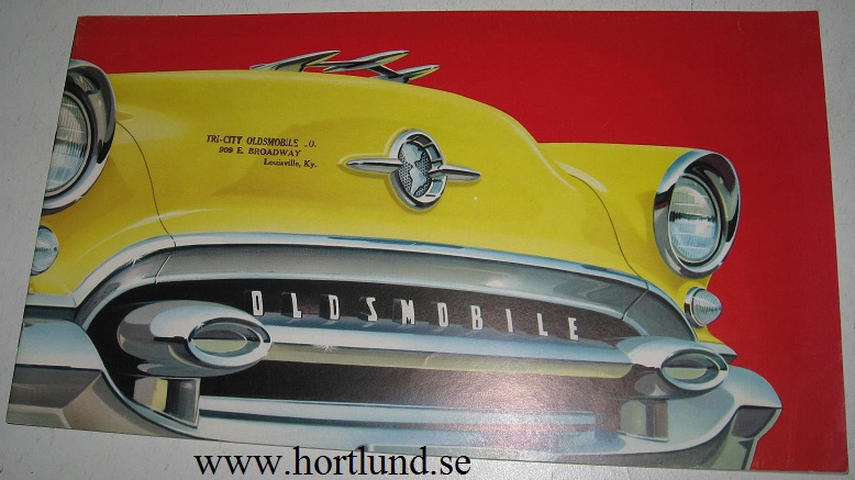 1955 Oldsmobile lyx broschyr
