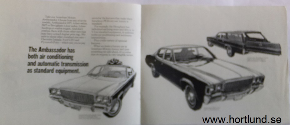 1971 AMC Matador och Ambassador broschyr What do American Motors... - 2