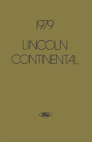 1979 Lincoln Continental Owners Manual