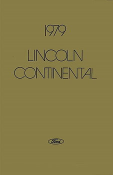 1979 Lincoln Continental Owners Manual