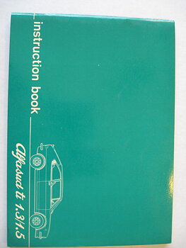 1978 1979 Alfasud ti 1,3 och 1,5 Instruktionsbok