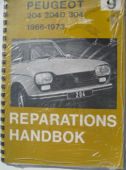 1966 - 1973 Peugeot 204 204D 304 Reparationshandbok