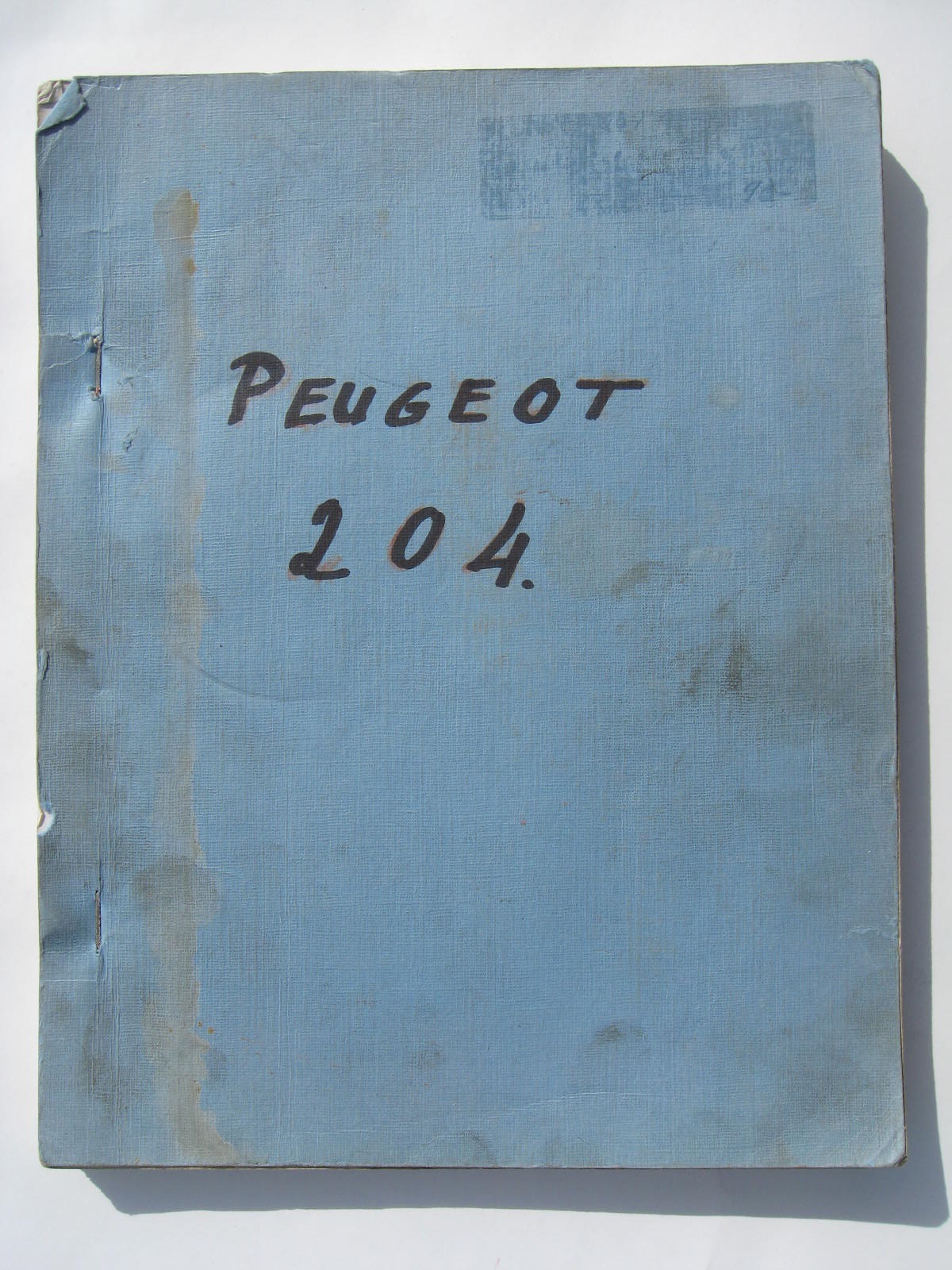 1969 - 1976 Peugeot 204 Verkstadshandbok