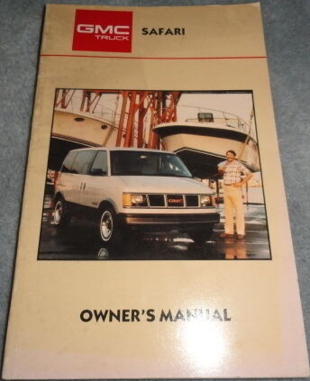1987 GMC Safari Owner's Manual