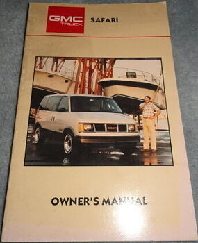 1987 GMC Safari Owner's Manual