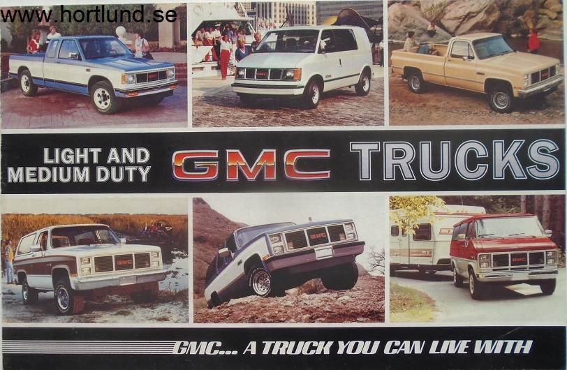 1985 GMC Trucks Broschyr