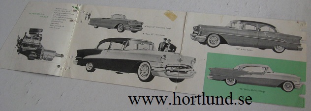 1955 Oldsmobile svensk broschyr - 2