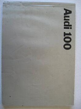 1969 Audi 100 Instruktionsbok