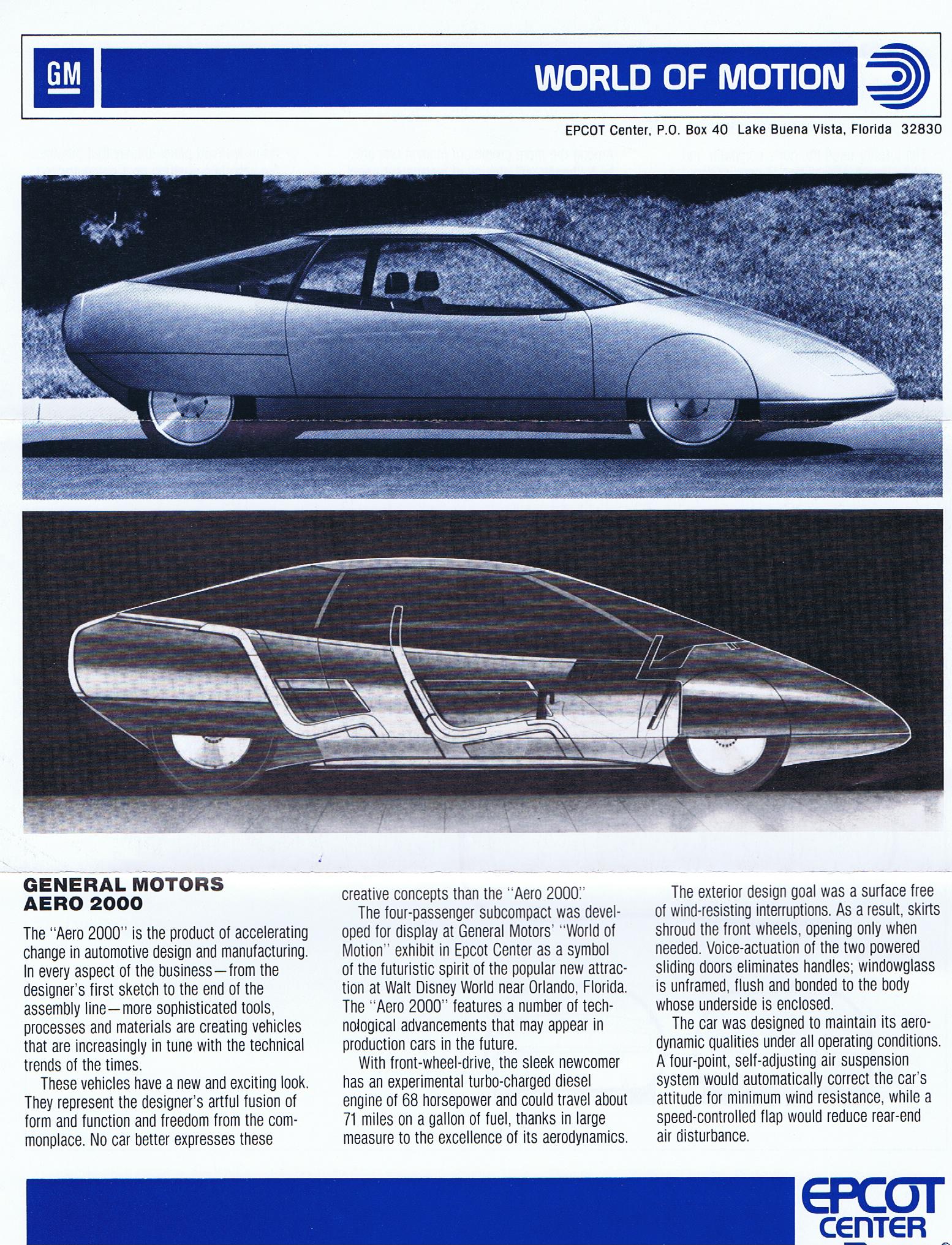 1984 Chevrolet General Motors Aero 2000 borschyr