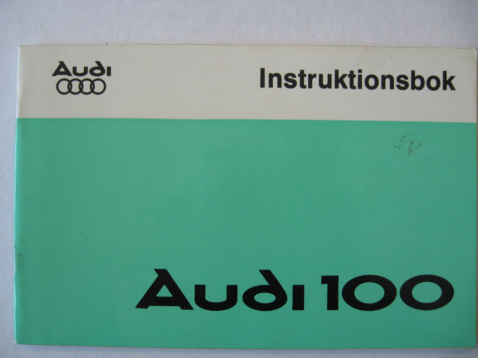 1976 Audi 100 Instruktionsbok
