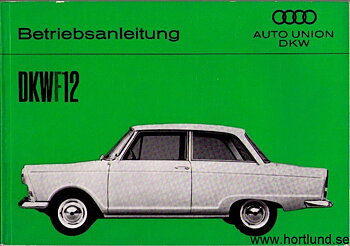 1964 DKW F 12 Betriebsanleitung 4:e uppl.