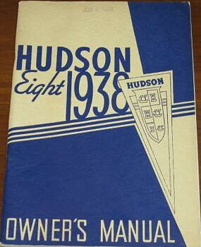 1938 Hudson Eight Owner's Manual