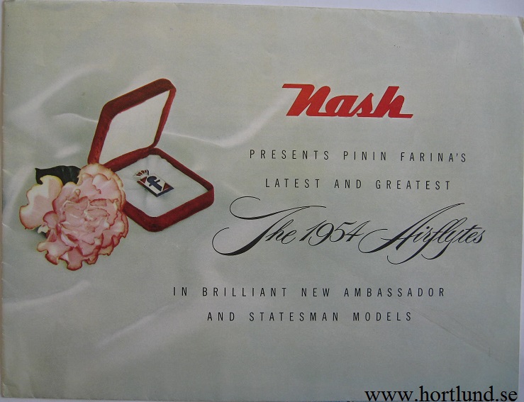 1954 Nash Ambassador och Statesman broschyr