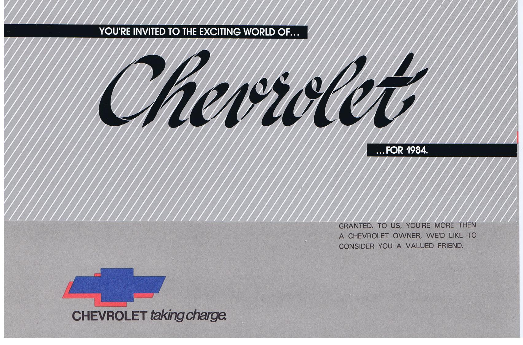 1984 Chevrolet Taking charge