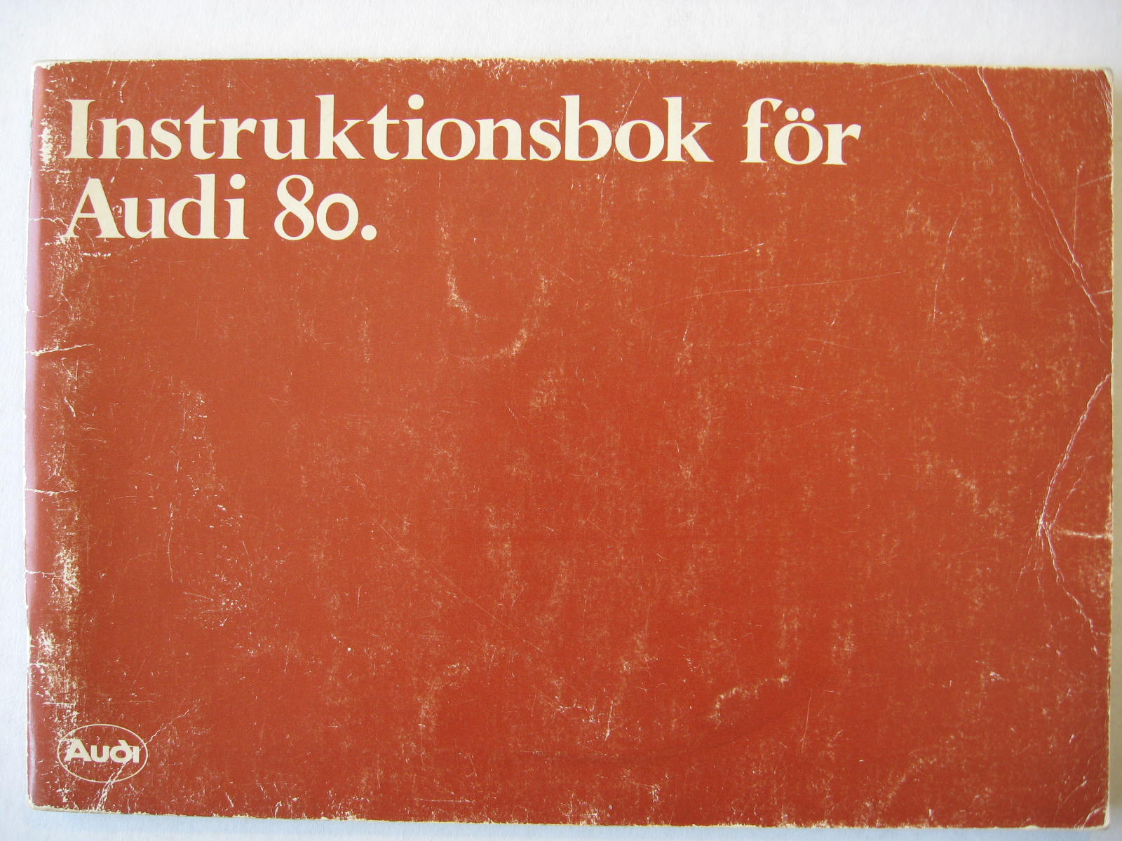 1982 Audi 80 Instruktionsbok