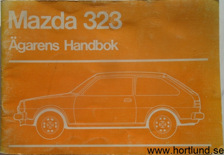1979 Mazda 323 Instruktionsbok jan. 79