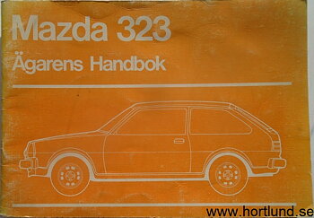 1979 Mazda 323 Instruktionsbok jan. 79