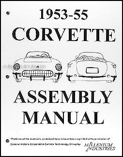 1953 - 1955 Chevrolet Corvette FactoryAssembly Manual