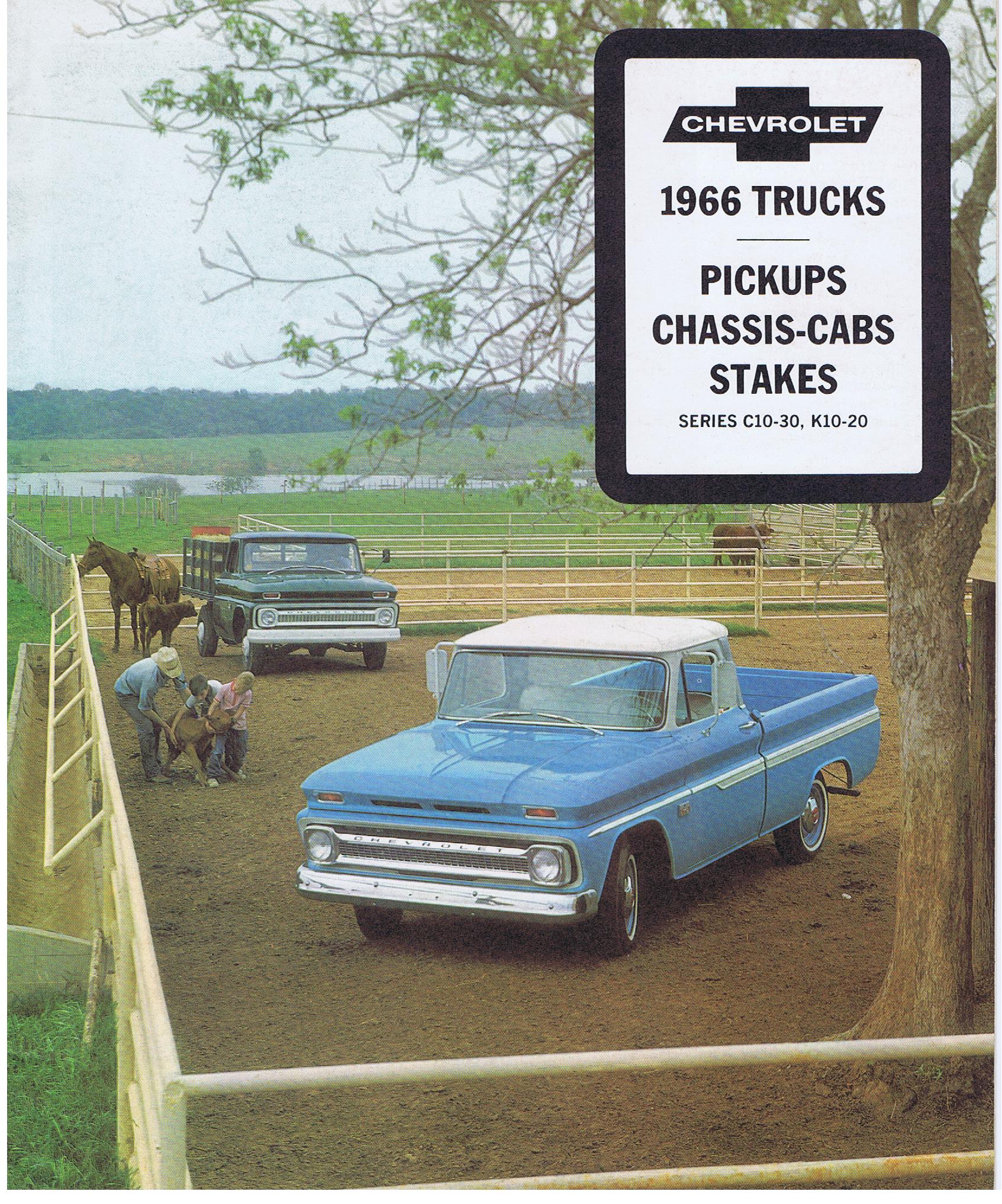 1966 Chevrolet Truck Pickups Chassis Cabs Stakes Series C-10 K-10-20