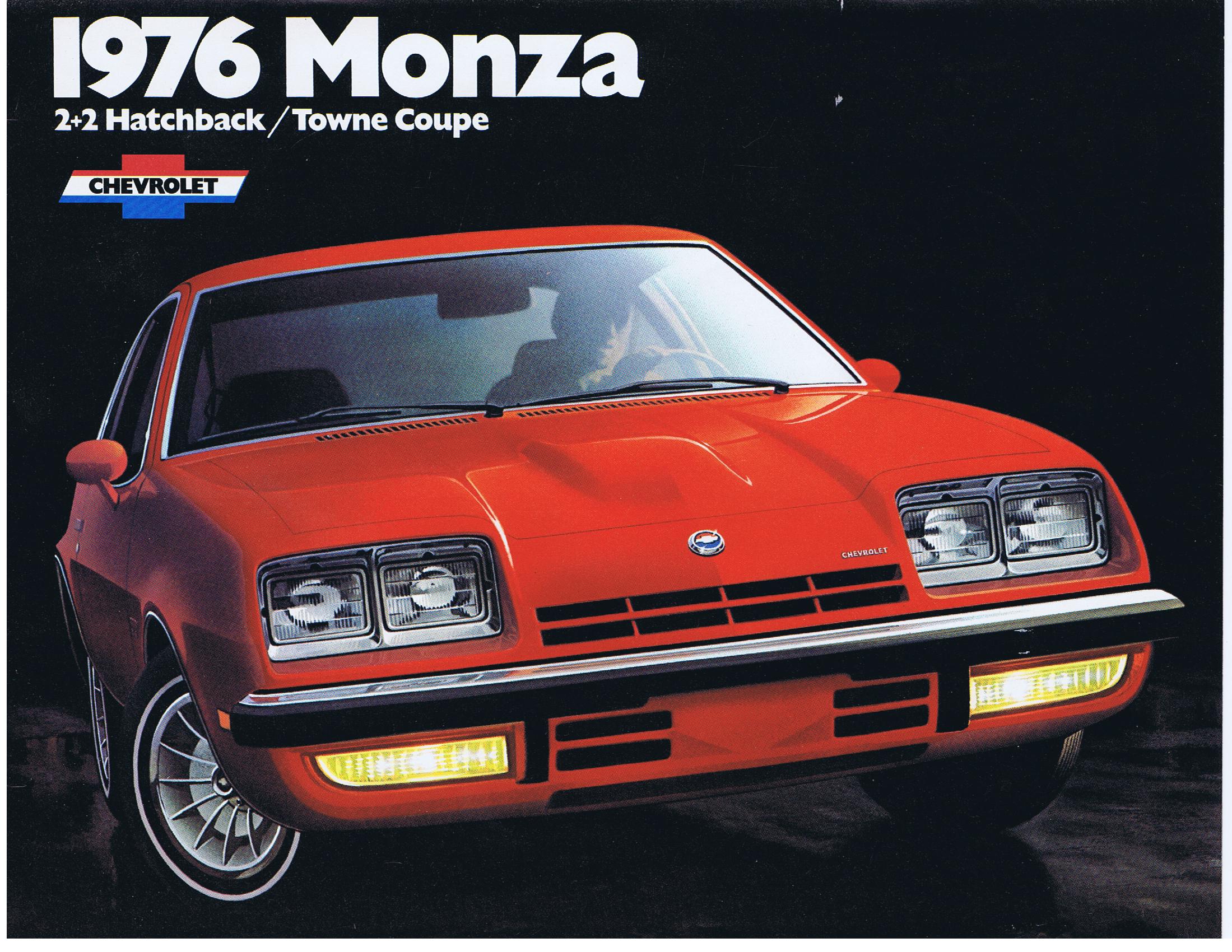 1976 Chevrolet Monza 2 + 2 Hatchback Town Coupe Broschyr