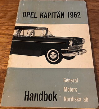 1962 Opel Kapitän Handbok