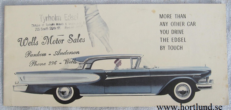1958 Edsel broschyr ED-7106 REV. 12-57