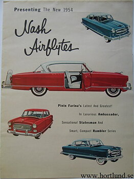 1954 Nash Ambassador, Statesman och Rambler broschyr