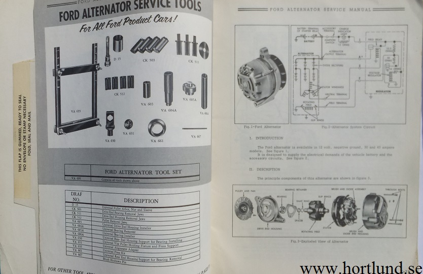 1963 Ford and Motorola Alternator Service Manual - 2