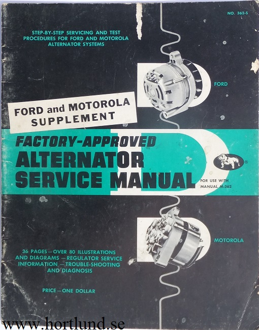 1963 Ford and Motorola Alternator Service Manual