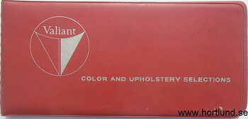 1960 Valiant Color and Upholstery Selections