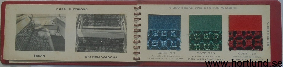 1960 Valiant Color and Upholstery Selections - 5
