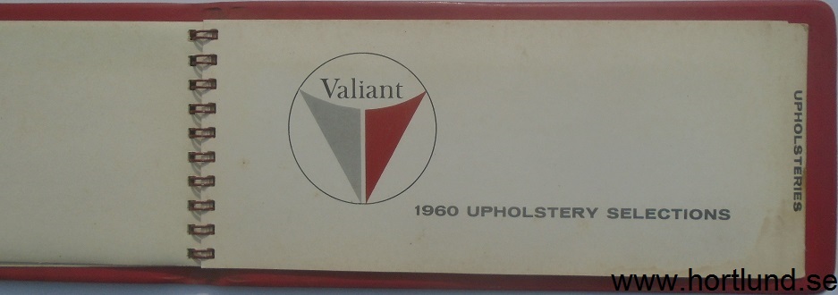1960 Valiant Color and Upholstery Selections - 4