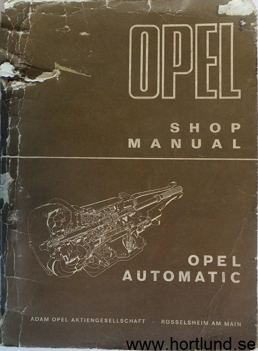 1969 Opel Automatic Shop Manual