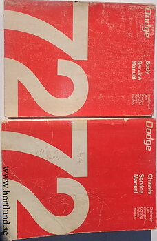 1972 Dodge Chassis och Body Service Manual alla modeller