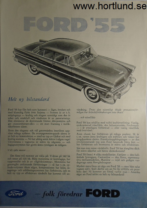 1955 Ford broschyr svensk - 2