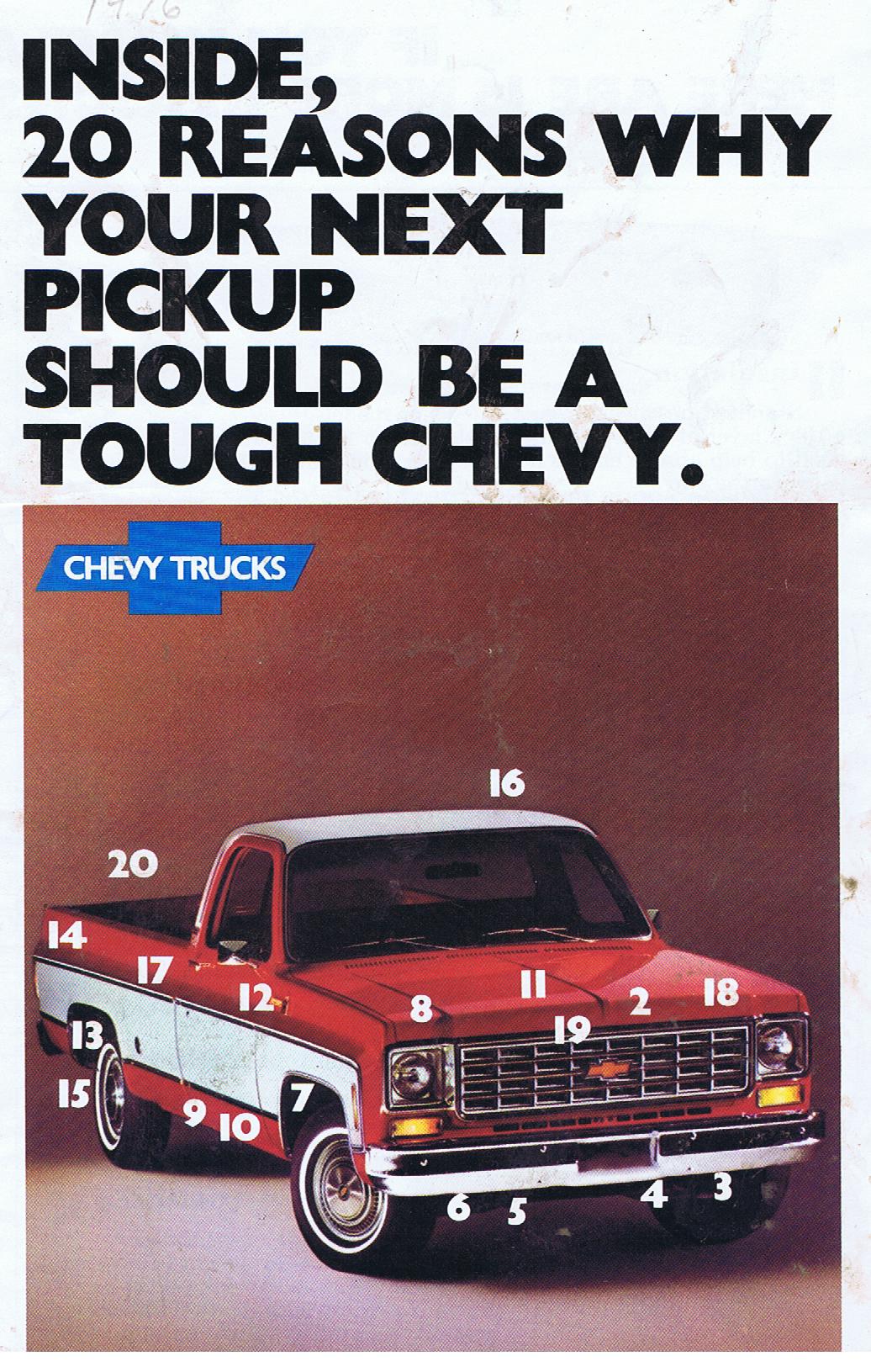 1976 Chevrolet Truck Broschyr