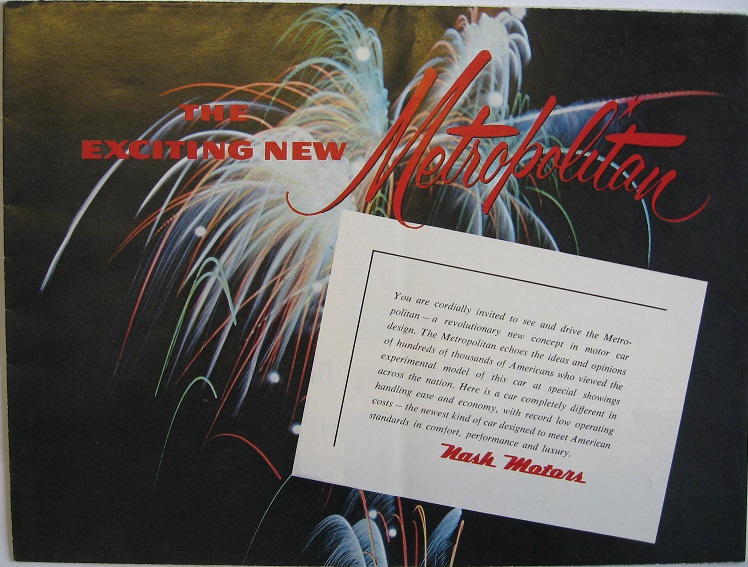 1954 Nash Metropolitan broschyr