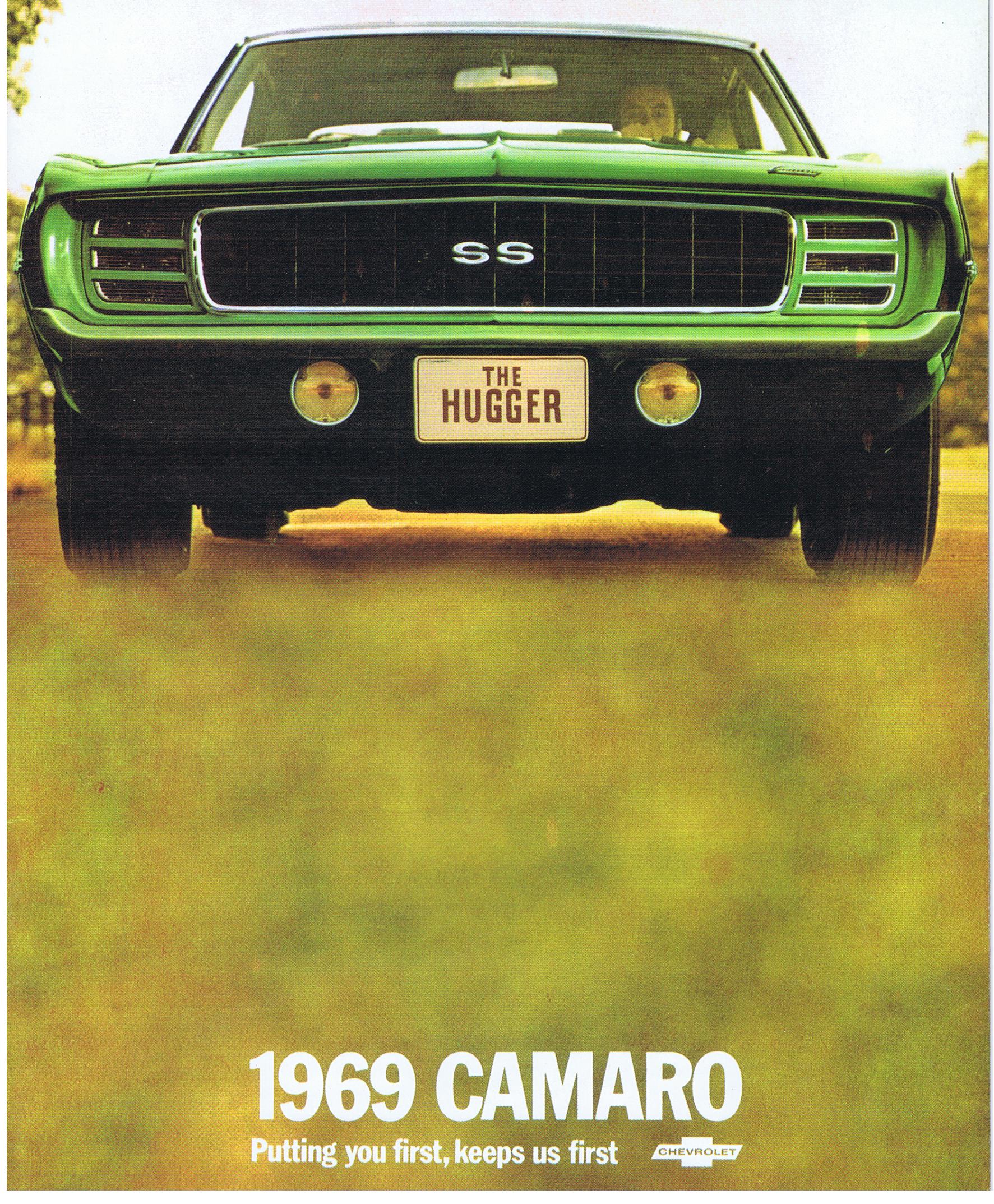1969 Chevrolet Camaro Broschyr Nytryck