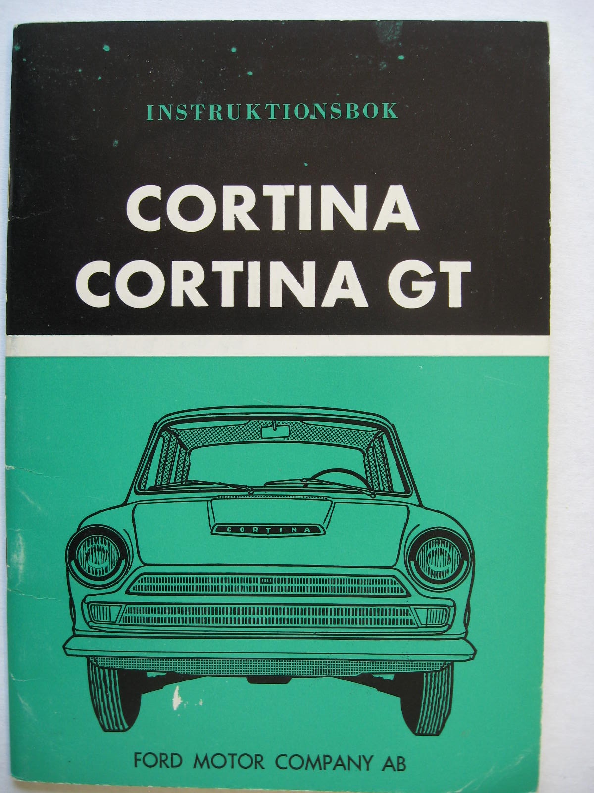 1966 Ford Cortina o Cortina GT Instruktionsbok