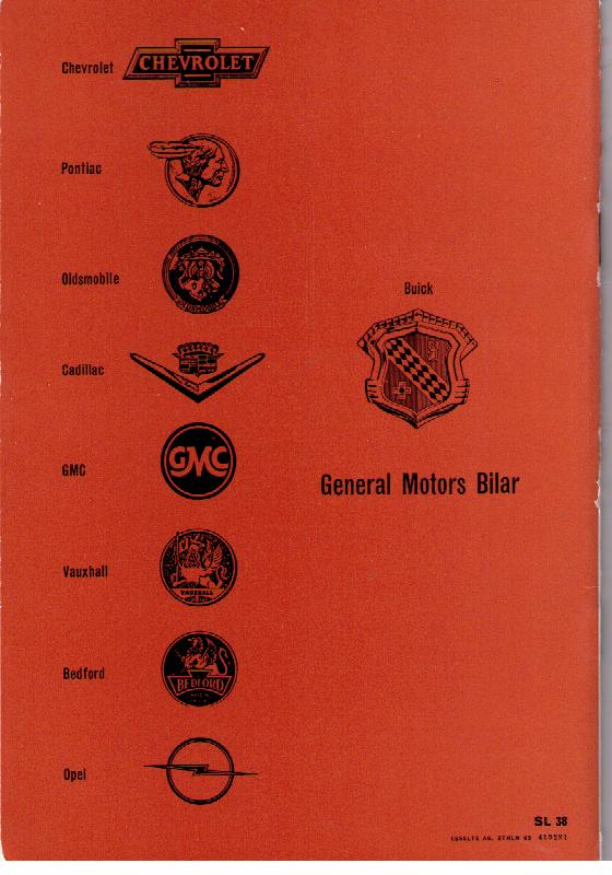 1965 Buick Special instruktionsbok - 2