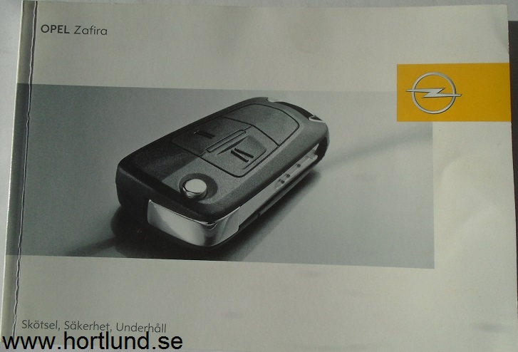 2006 Opel Zafira Handbok 01/2006