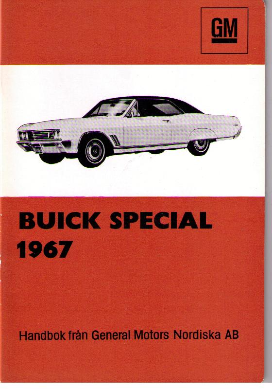 1967 Buick Special instruktionsbok
