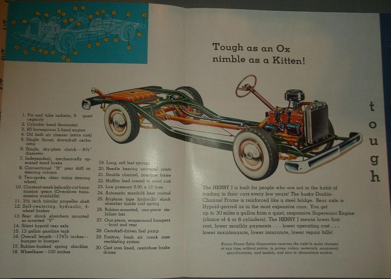 1951 Henry J broschyr. The most important... - 3
